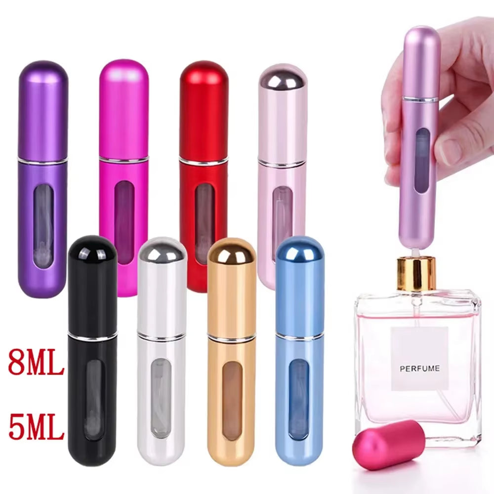 Refillable Mini Perfume Bottle Portable Cosmetic Bottle Spray Bottle Atomizer Spray Container Travel Refillable Bottles 8Ml /5Ml